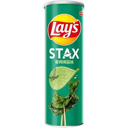 LAY'S Aardappelchips Stax Geroosterd Zeewier 90G