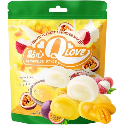 QLove Mochi TropicalFruit Diverse mix Zakje 120G