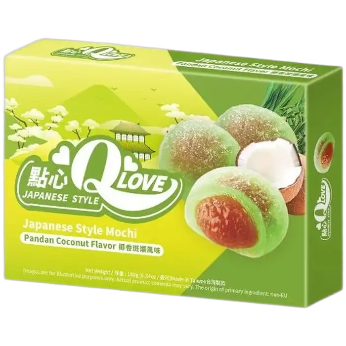 QLOVE Mochi Kokosnoot Pandan 180G
