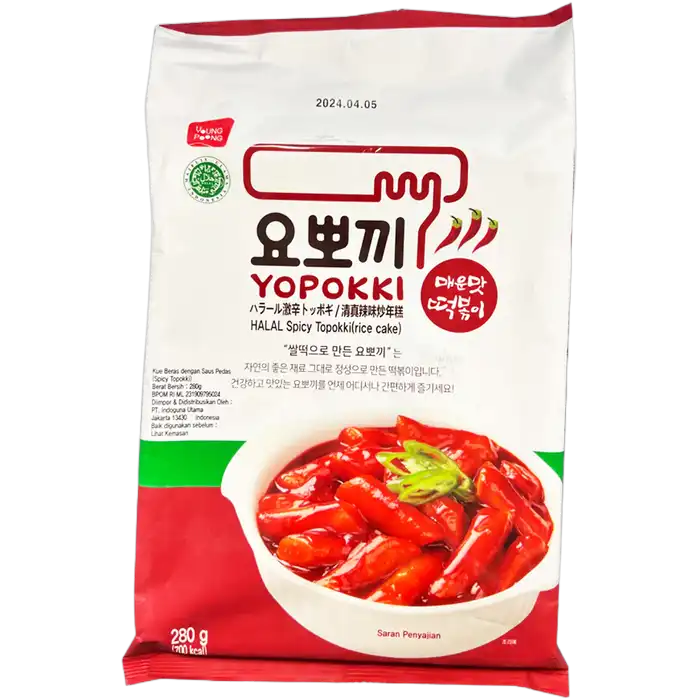YOUNGPOONG Yopokki 240G halal pikant zakje