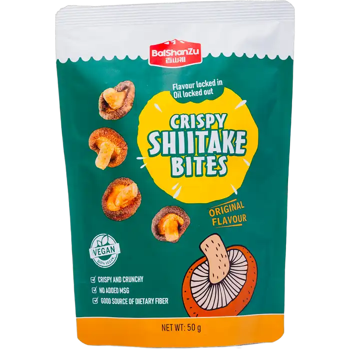 BAISHANZU Krokante Shiitake Bites Origineel 50G