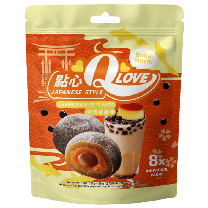 Love Mochi Boba Creme Brulee Staande Pouch 120G