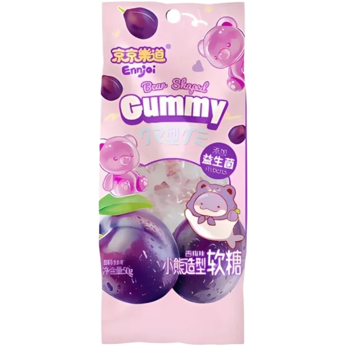 ENNJOI Beervormige Gummy Pruim/Pruim 50G
