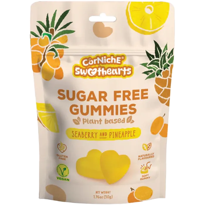 CORNICHE Suikervrije Gummie Duindoorn & Ananas 50G