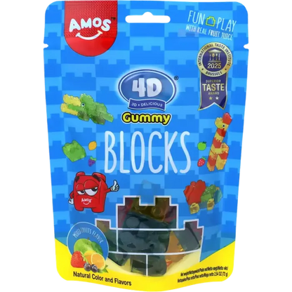 AMOS 4D Gummy-blokken 72G