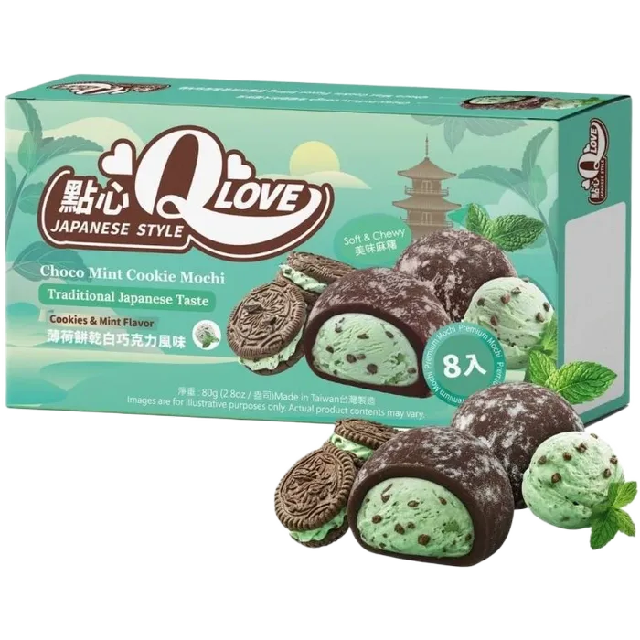 QLove Mini Mochi Choco Muntkoekjes 80G