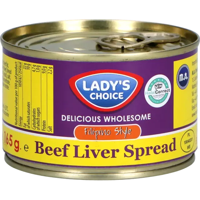 LADY'S CHOICE Leverspread Varkens- en Rundvlees 165G