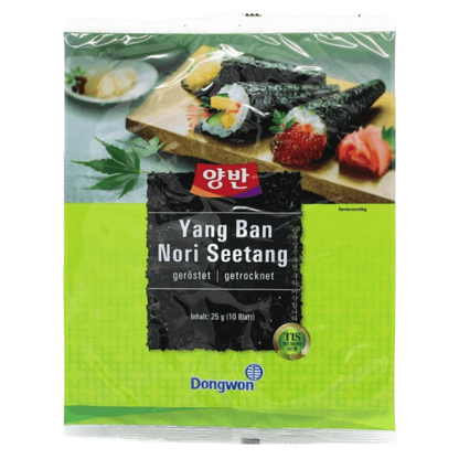 DONGWON zeewier geroosterd voor sushi 10 vellen 25g