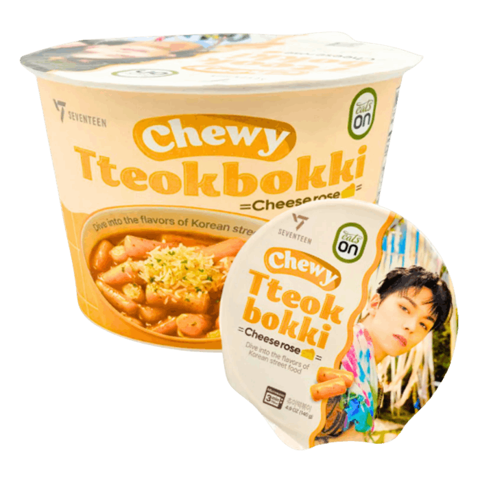HY Eats On Seventeen Tteokbokki Kaas Rose 140g