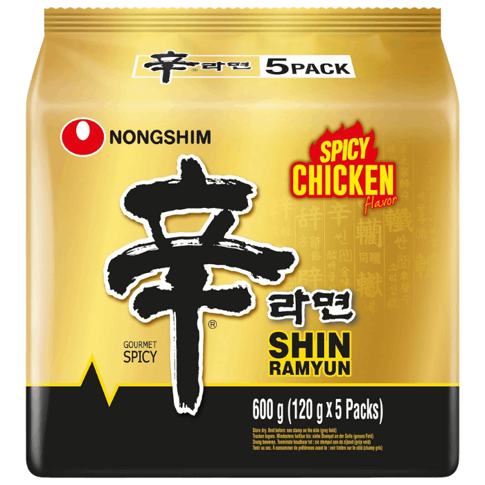 NONGSHIM Instantnoedels Shin Ramyun Kip 5X120