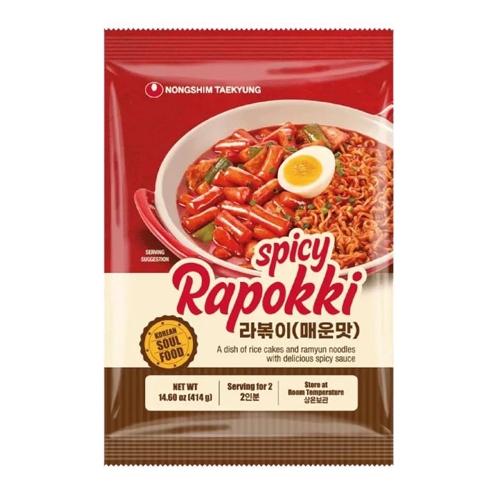 NONGSHIM Tteokbokki met Ramyun Pittige Rabokki 414G