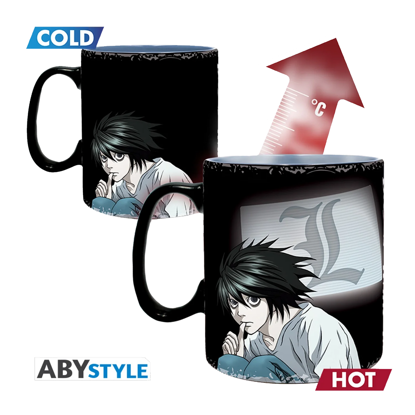 DEATH NOTE Mok Heat Change Kira&L*-ZIE 460ml