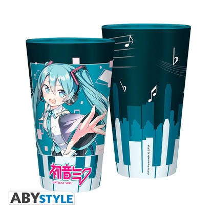 HATSUNE MIKU grote glazen muzikale stad 400ML