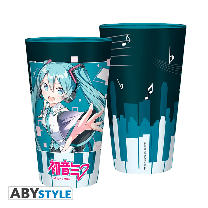 HATSUNE MIKU grote glazen muzikale stad 400ML