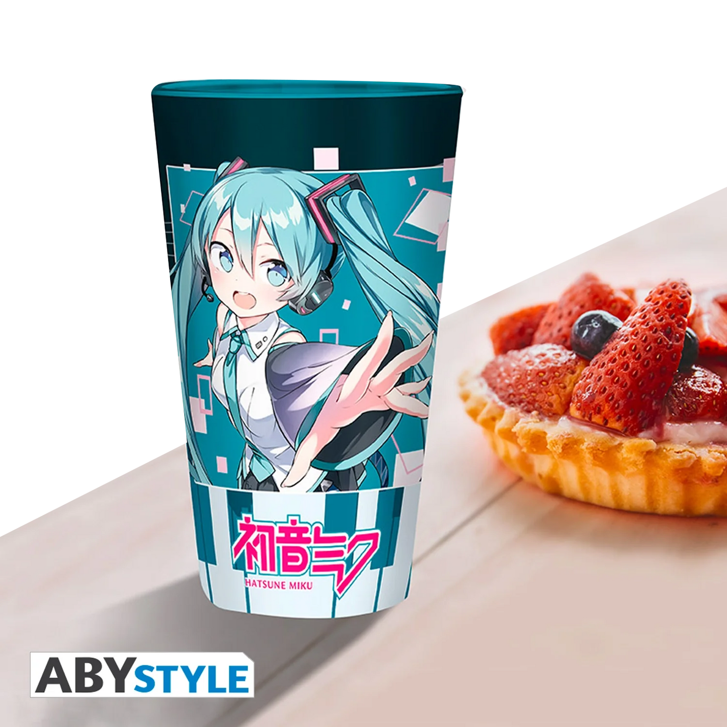 HATSUNE MIKU grote glazen muzikale stad 400ML