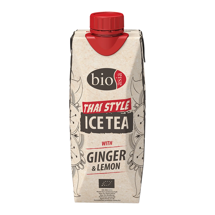 BIOASIA biologische ijsthee met gember en citroen 500ML