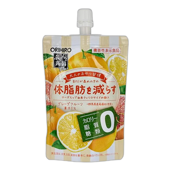 ORIHIRO Purunto Plus 130 G Konjac Jelly Grapefruit