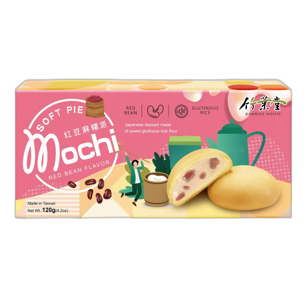 BAMBOEHUIS Mochi Soft Pie Rode Bonensmaak 126G
