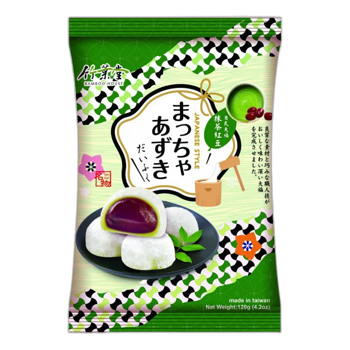 BAMBOEHUIS Matcha Rode Bonen Mochi 120G