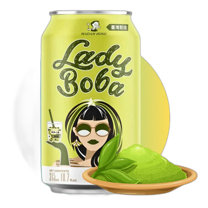 LADY BOBA Bubble Milk Tea Groene Thee 315ML