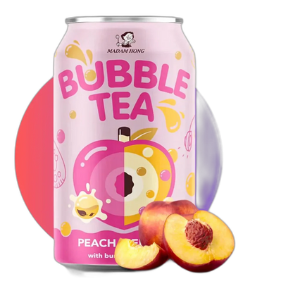 LADY BOBA Bubble Peach Tea Bursting Bubble 320ML