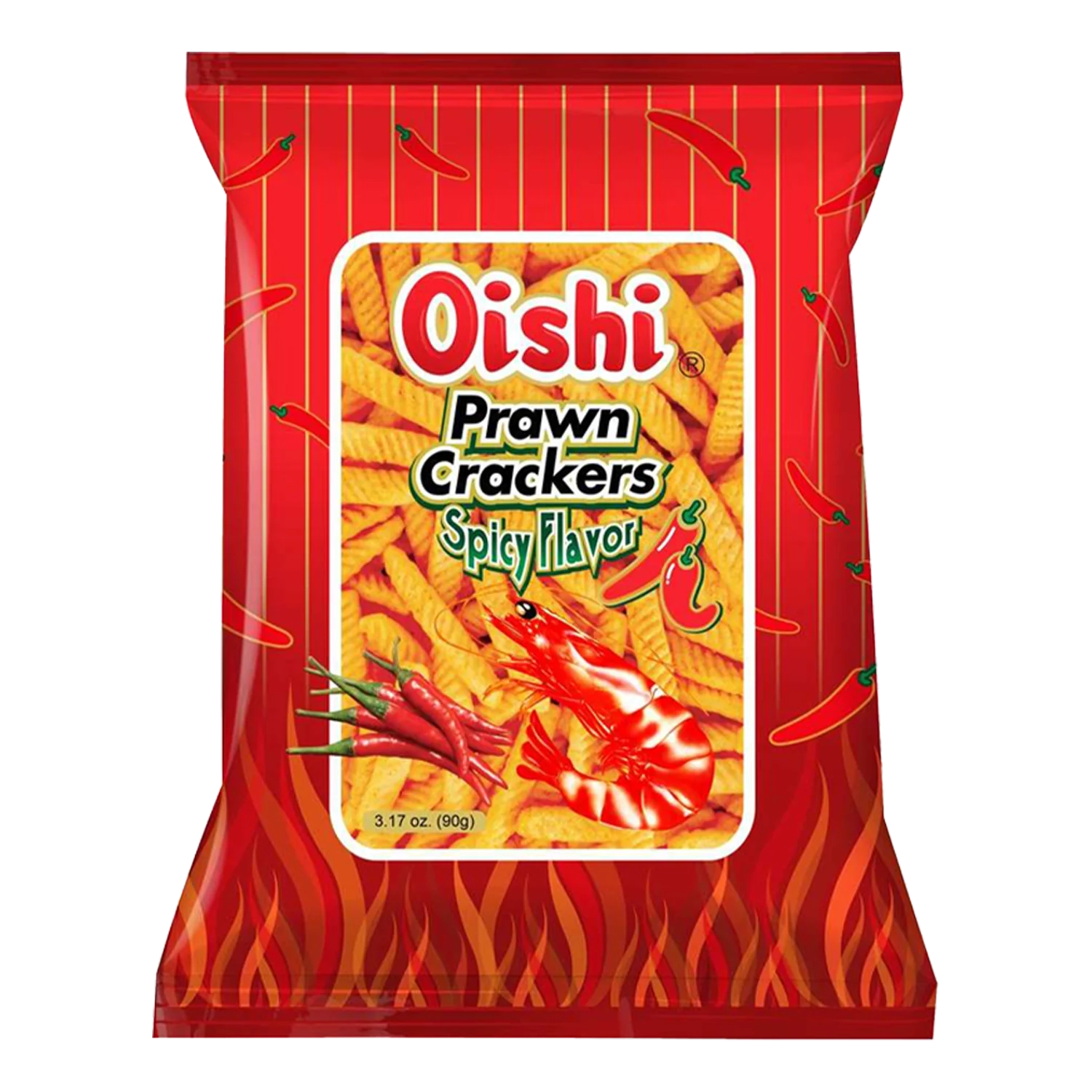 OISHI Prawn Crackers Spicy 60G