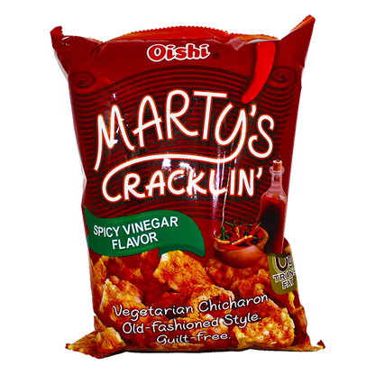 OISHI MARTY'S Cracklin Pittige Azijn Chicharron 90G