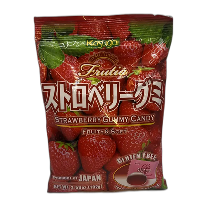 KASUGAI Fruchtgummi Erdbeereschmack 102G