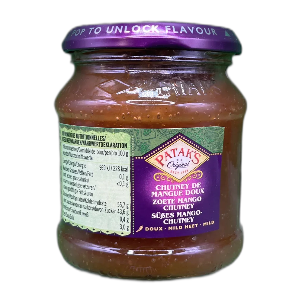 PATAK'S Mangochutney Gl 340G mild/s√º√ü