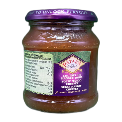 PATAK'S Mangochutney Gl 340G mild/s√º√ü