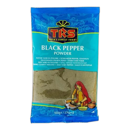 TRS Schwarzer Pfeffer gemahlen 100g – Indisches Gewürz mit intensivem Aroma