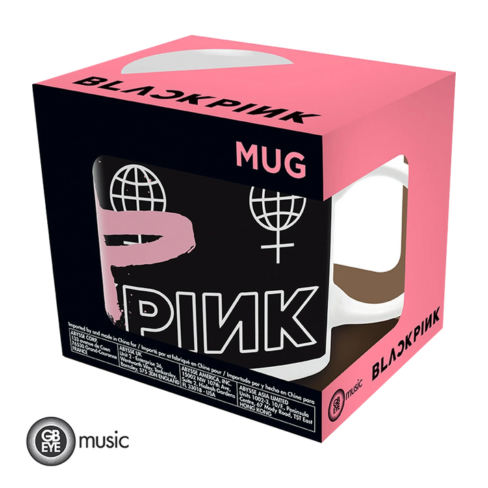 ZWART ROZE Mok 320ML Druppel