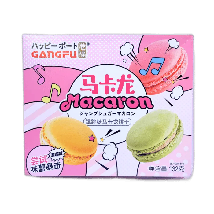 GANGFU Macaron Aardbei 132G