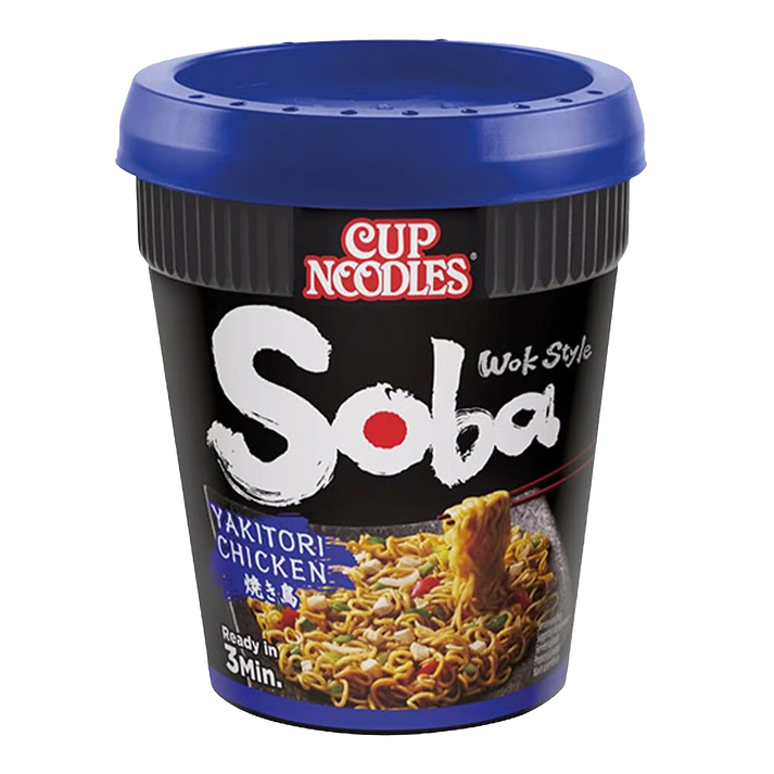 NISSIN Cup Noedels Soba Yakitori Kip 89G