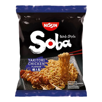 NISSIN Noodle Bag Soba Yakitori Kip 110G