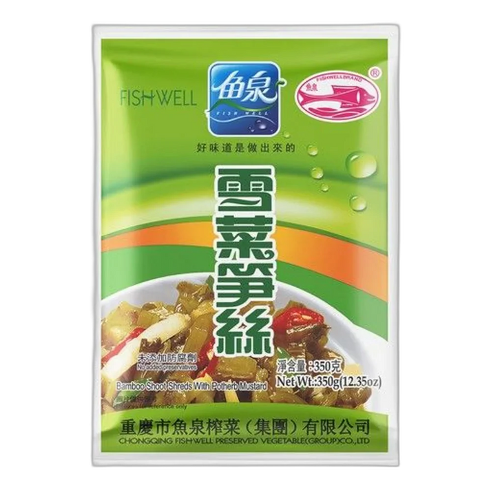 FISH WELL mosterd met bamboe 350G
