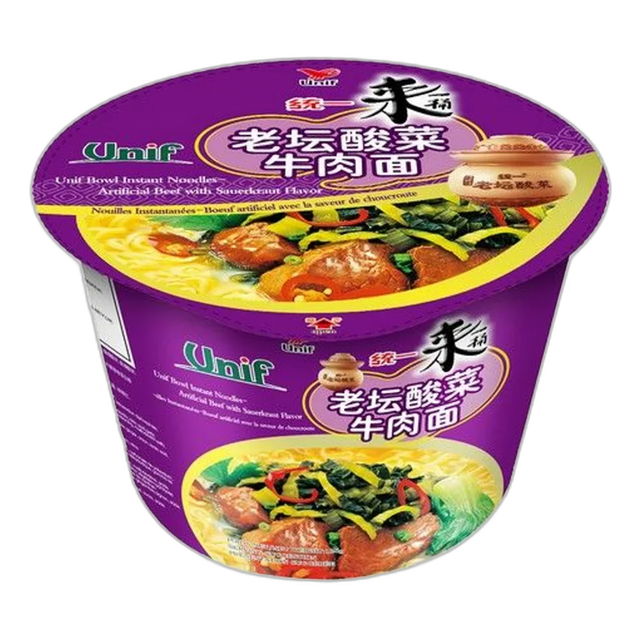 UNIF Instant Noodle Bowl Zuurkool Rundvlees 125G
