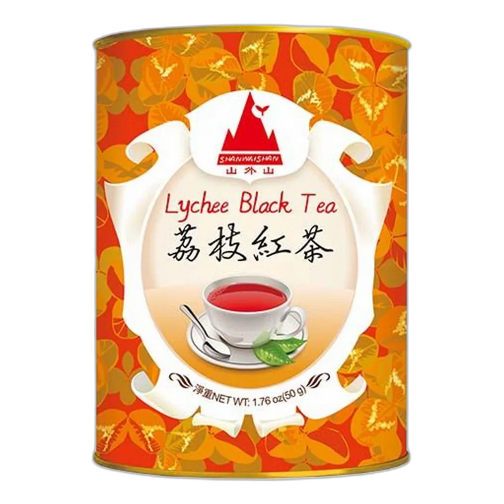 SHAN WAI SHAN Lychee thee zwart blikje 50G