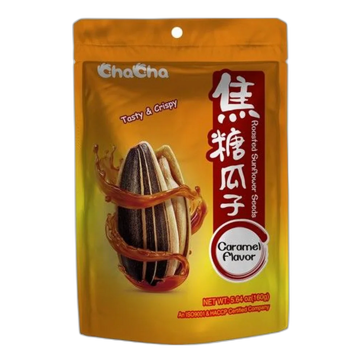 CHACHA Zonnebloempitten Karamel 160G
