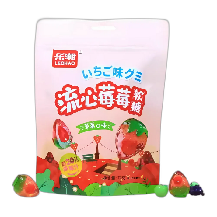 LE CHAO Zacht Snoep Aardbei 72G