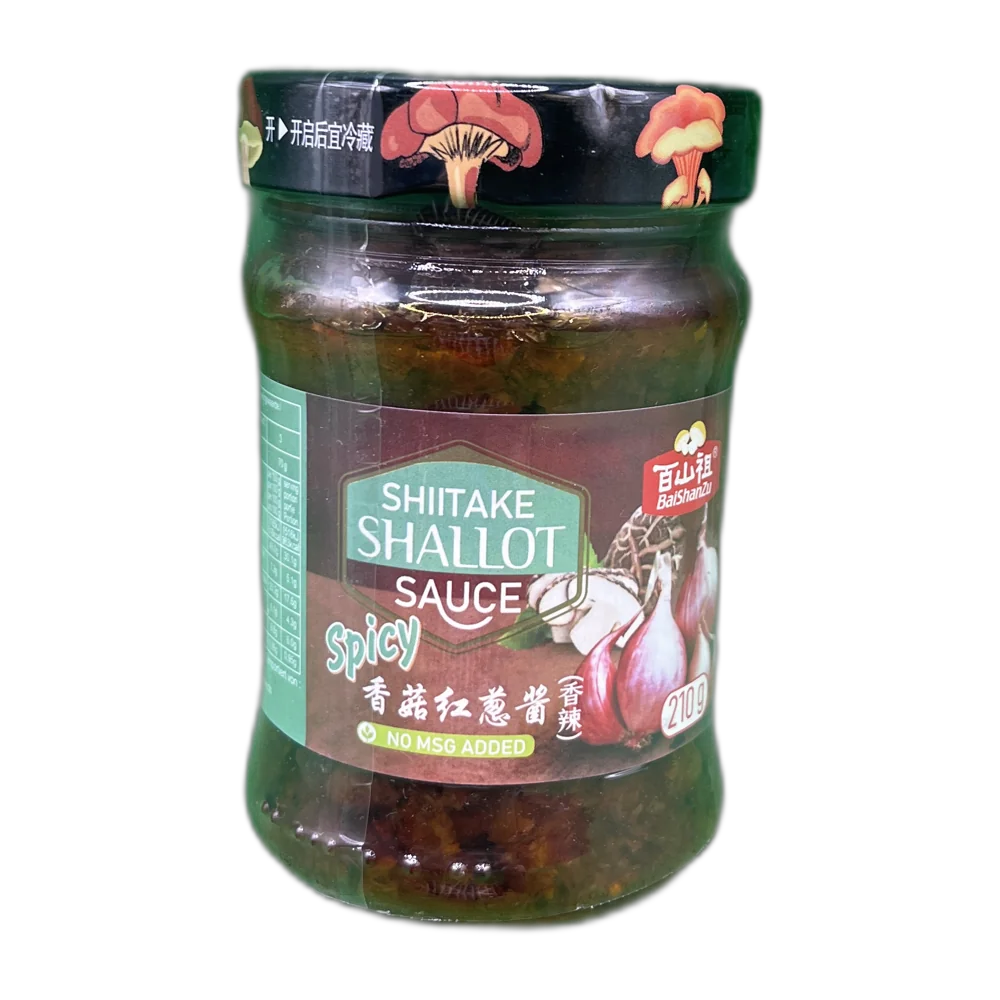 BAISHANZU Shiitake Pittige Sjalottensaus 210G