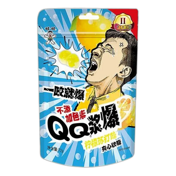 WANT WANT Gummy Lemon Soda – fruitgom met vulling 72g