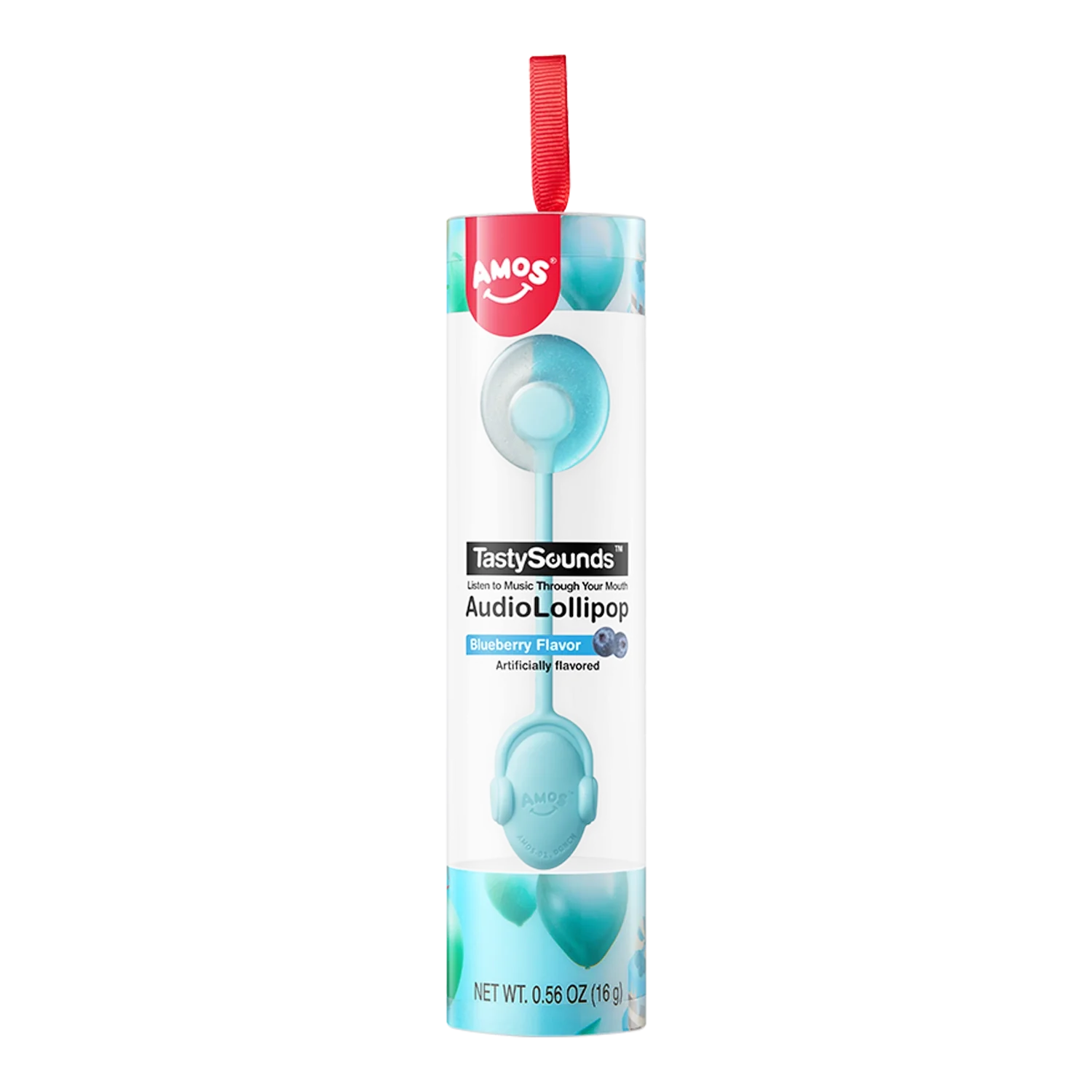 AMOS Tasty Sounds Lollip. Blueberry Music BBoy 16G