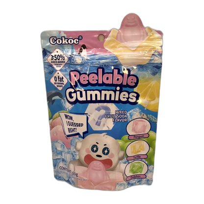 COKOC Peelable Gummies Mixed Fruits Soda 60G