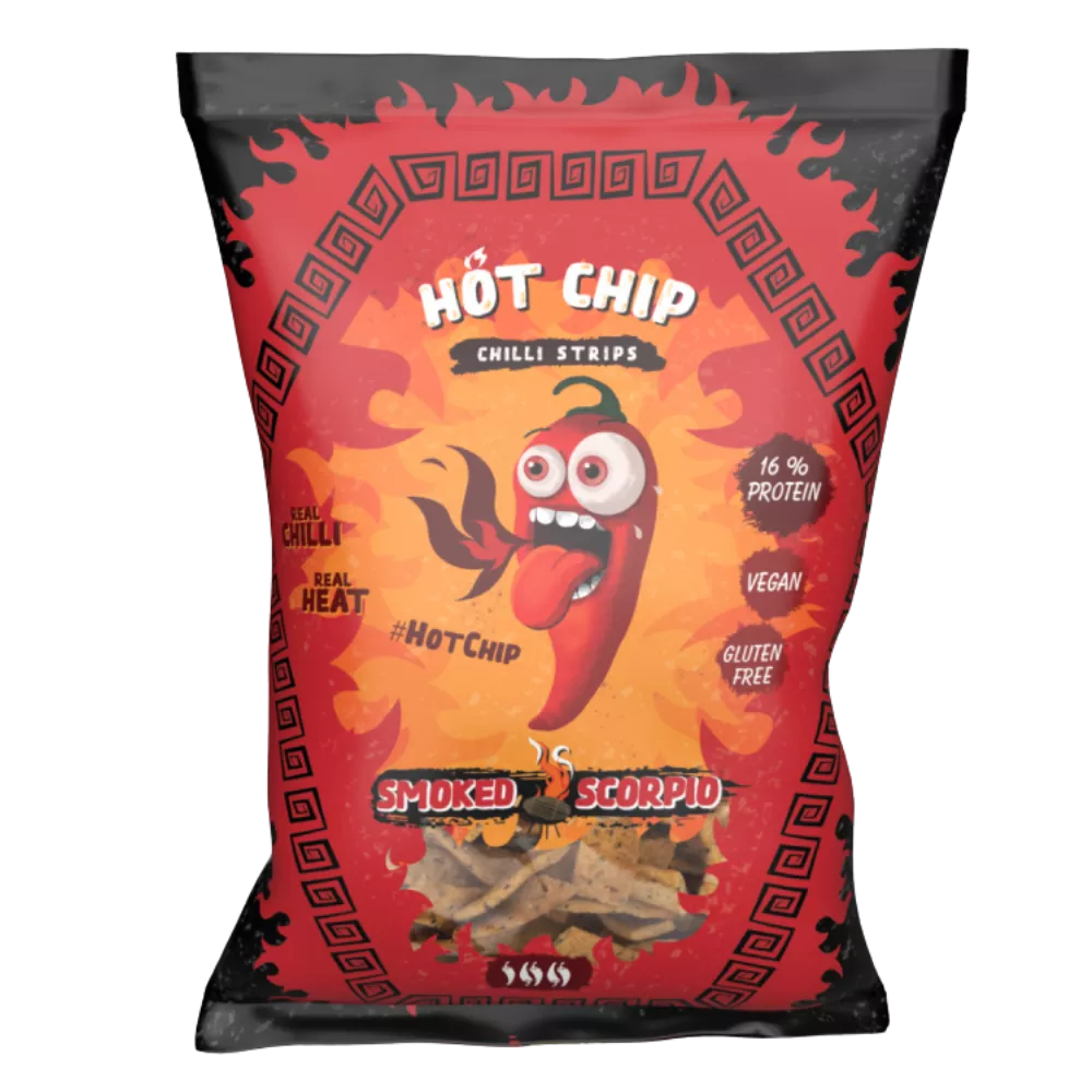 HOT CHIP Chilireepjes Gerookt Schorpioen 80G