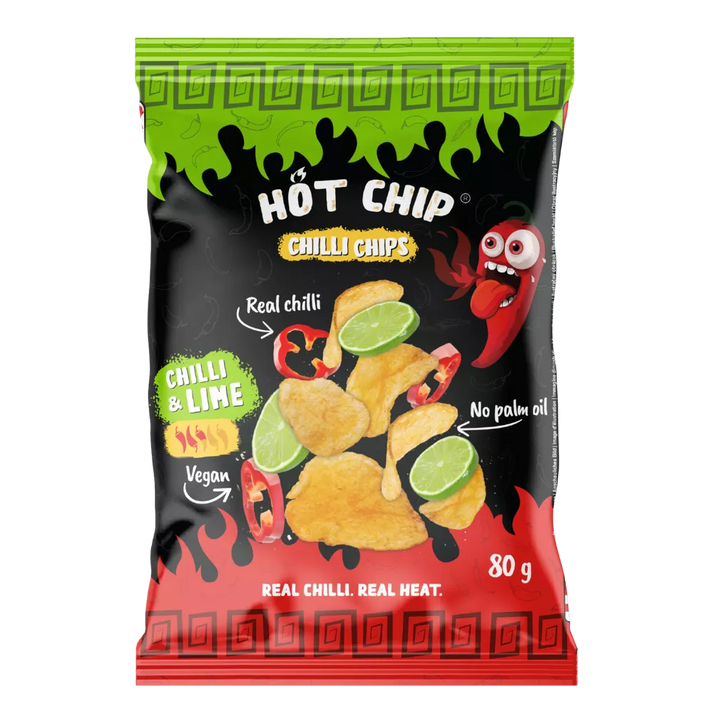 HOT CHIP Aardappelchips Chili & Limoen 80G