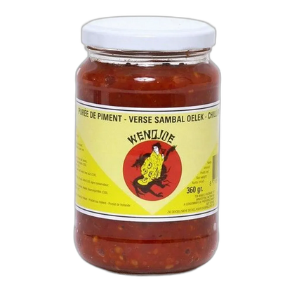 WENDJOE Sambal Oelek 360G – Originele Indonesische chilipasta