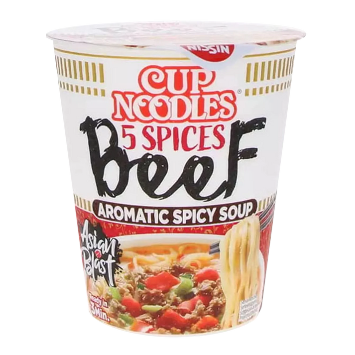 NISSIN Cup Noodle 5 Kruiden Rundvlees 67G