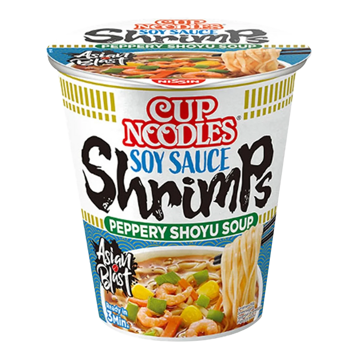 NISSIN Cup Noedels Sojasaus Garnalen 63G