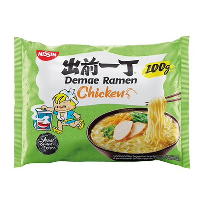 NISSIN Demae Ramen Chicken (grün) 100G